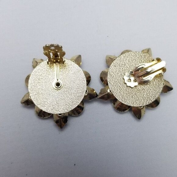 Vintage Dark Purple Rhinestone Cluster Marquise Oval Stones, Flower Shape - Picture 3 of 6